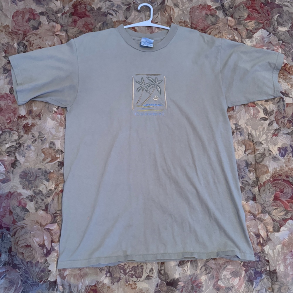 Embroidered Cozumel Vintage Heavyweight Yazbek Tee